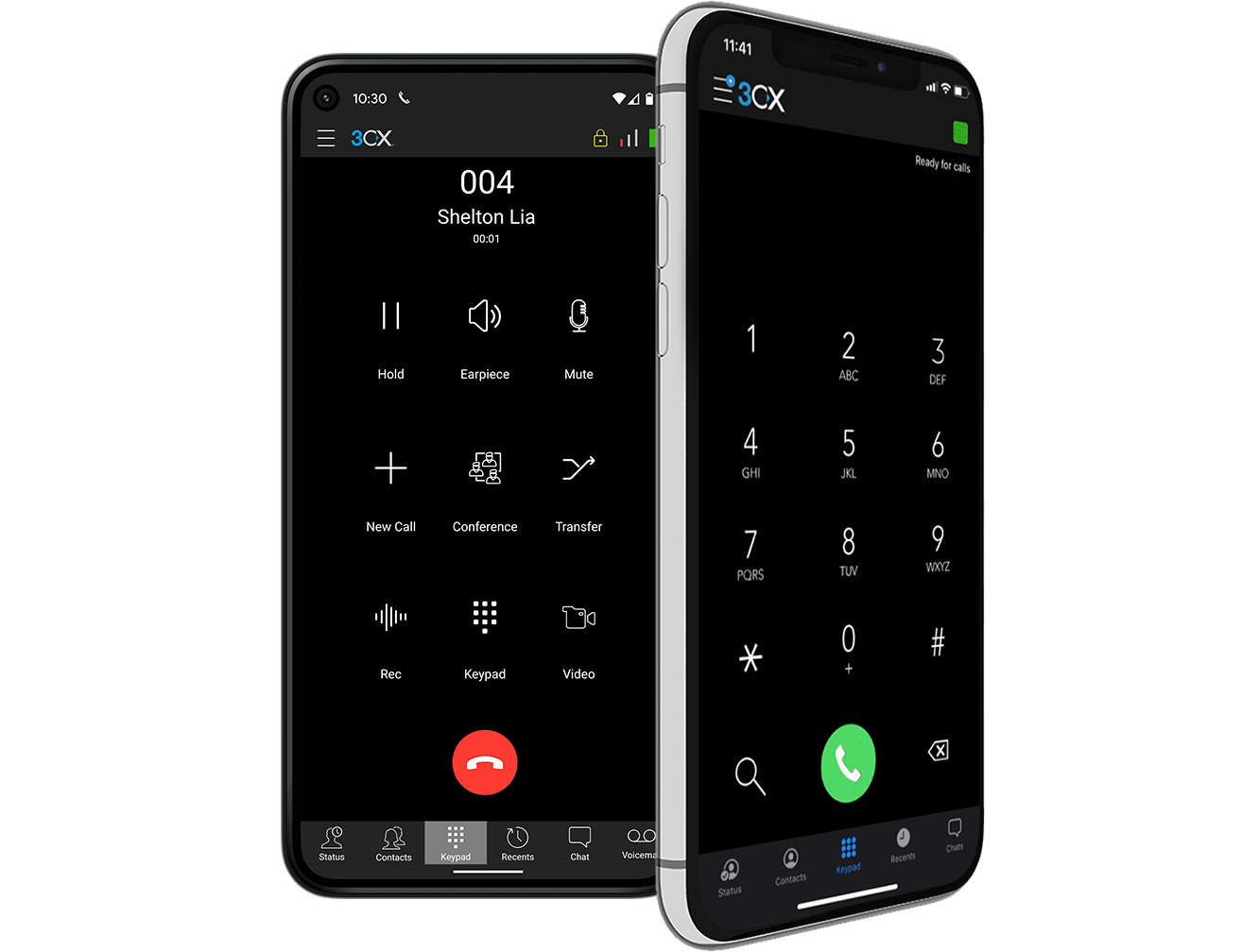 Apps 3CX para iPhone y Android